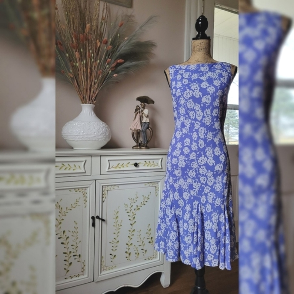 CHAPS Floral Print Dress.👗